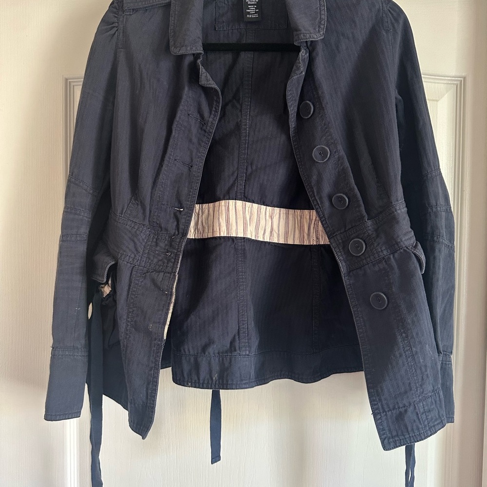 Vintage Y2K Marc Jacobs Women's Blue/Navy Light Jacket